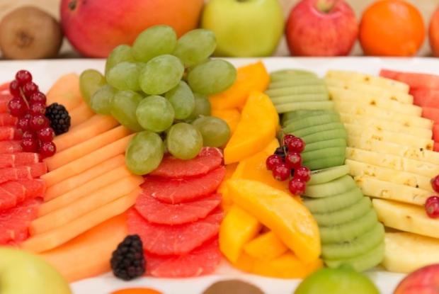 Großaufnahme einer Obstplatte